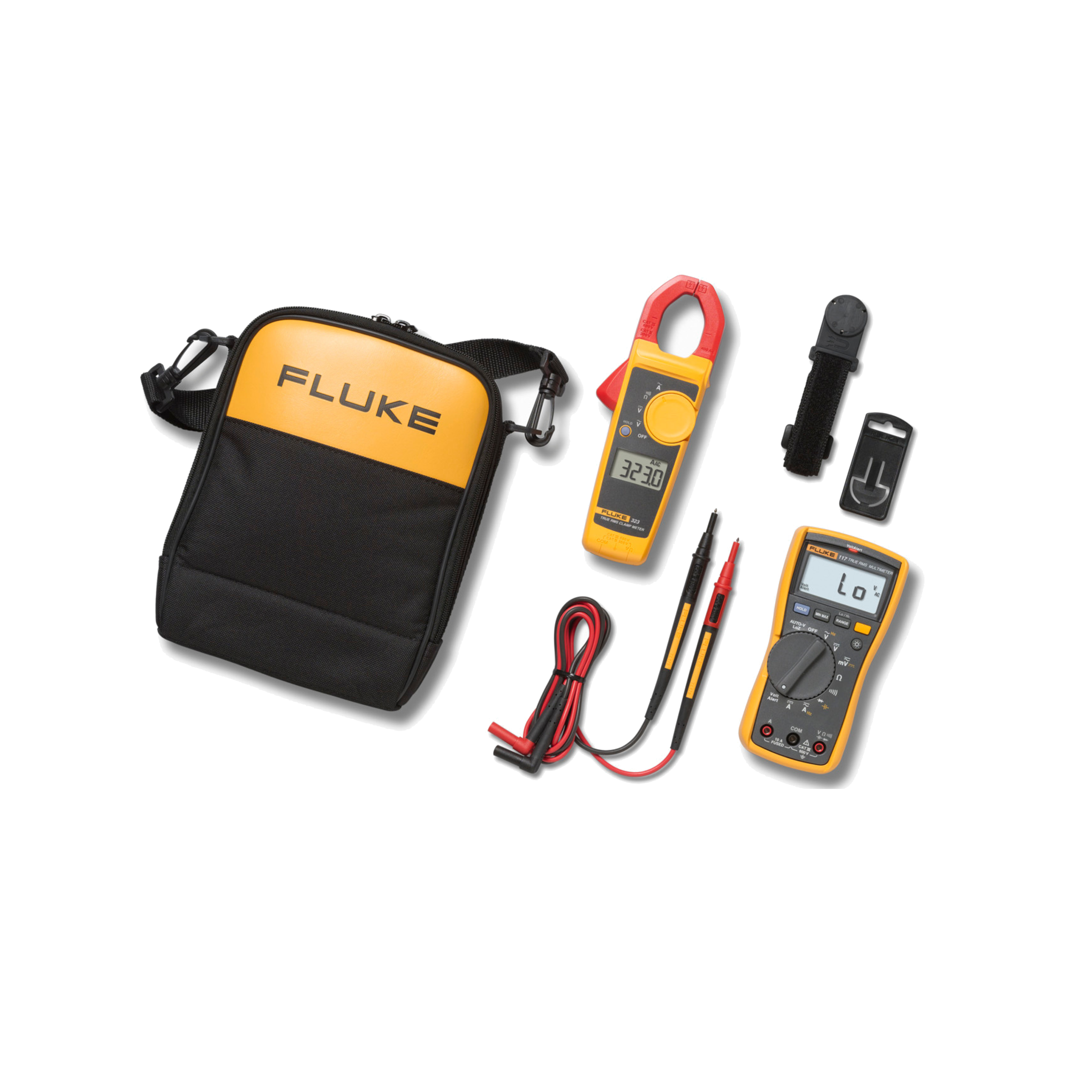 Fluke 117/323 Electricians Combo Kit, Digital Multimeter and Clamp Meter 