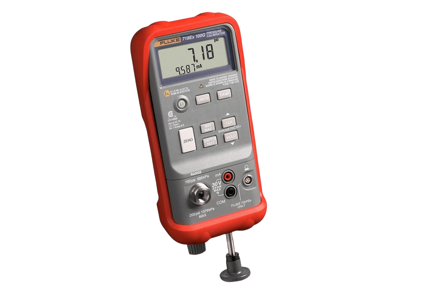 Fluke 718Ex Intrinsically Safe Pressure Calibrator